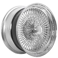 Load image into Gallery viewer, 17X8 Standard Chrome 100 Spoke Lowrider Wire Wheels – set of 4