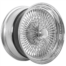 Load image into Gallery viewer, 15X7 STANDARD CHROME 100 SPOKE LOWRIDER WIRE WHEELS – Single Wheel