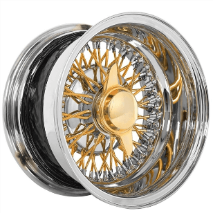 ITI WHEELS SPOKE REVERSE GOLD CENTER 13X7 72 C/L