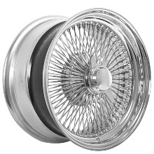 Load image into Gallery viewer, 16X7 Standard Chrome 100 Spoke Lowrider Wire Wheels – Single Wheel